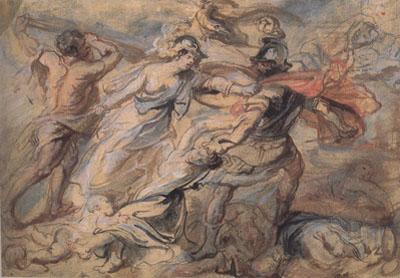 Peter Paul Rubens Hercules and Minerva Fighting Mars (mk01)